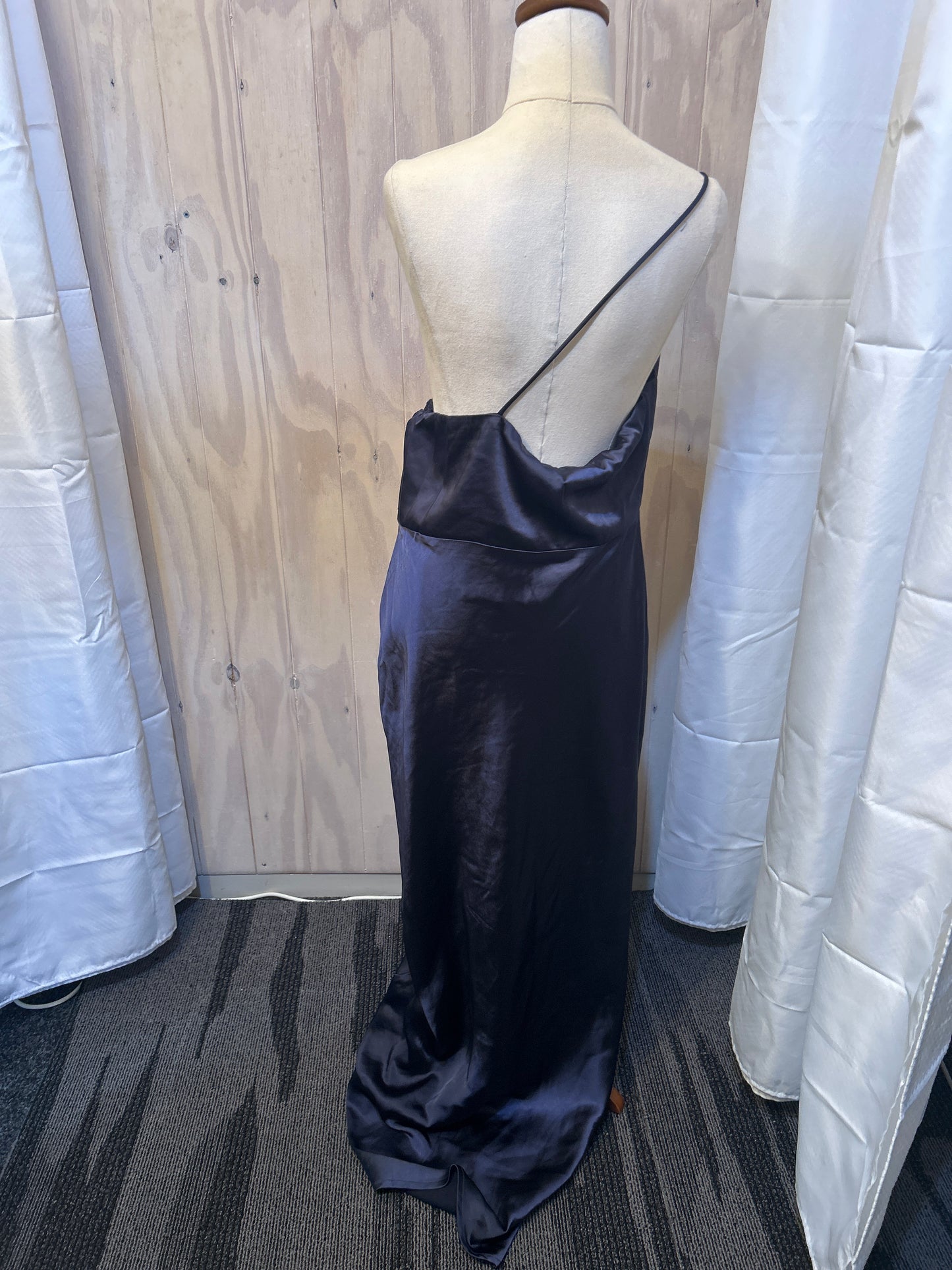 Luna Midnight Blue One-Shoulder