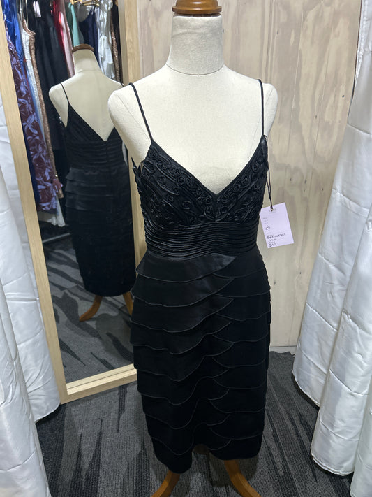 Black Cocktail Mini Dress