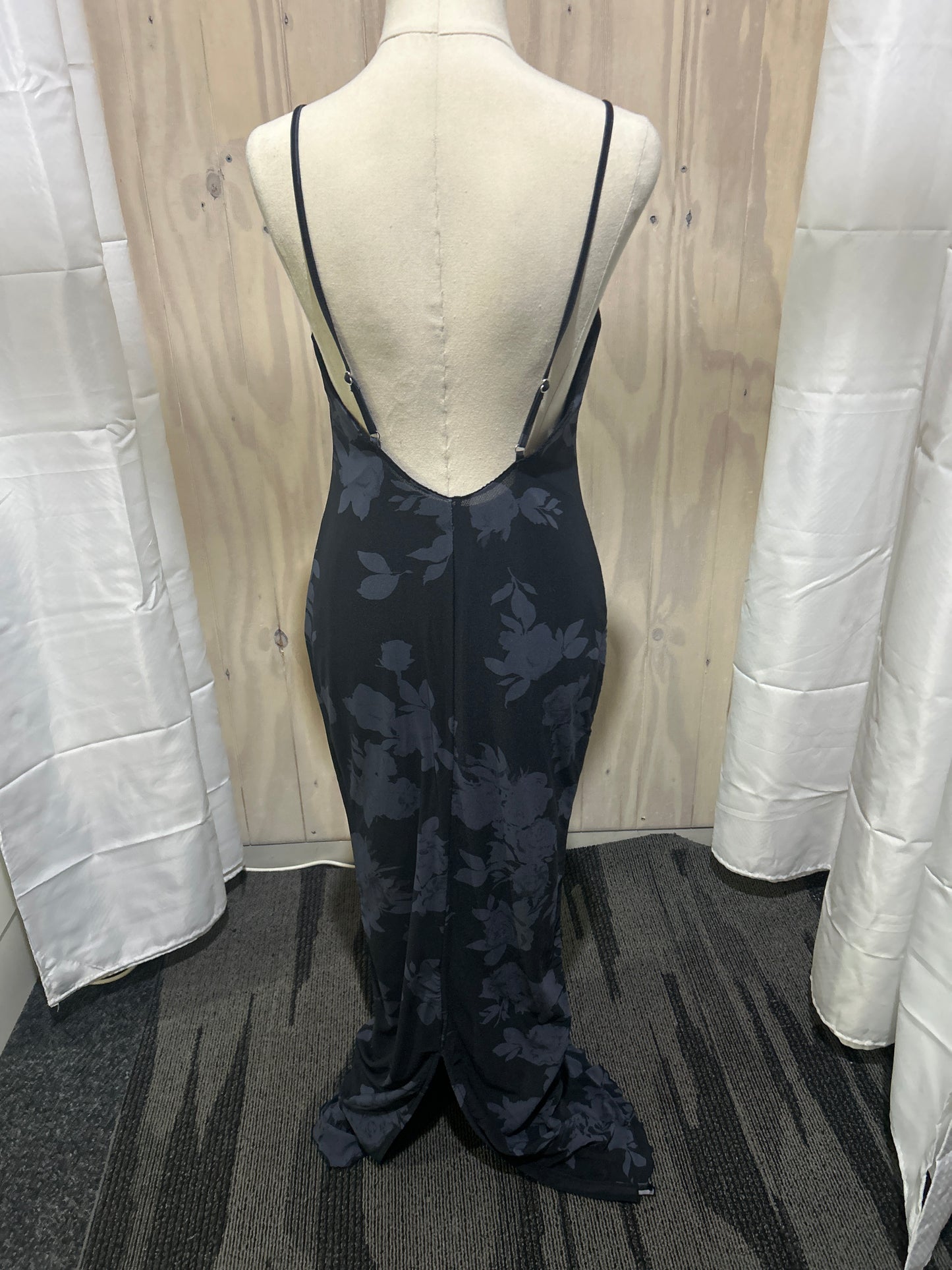 Noir Rose Mesh Midi