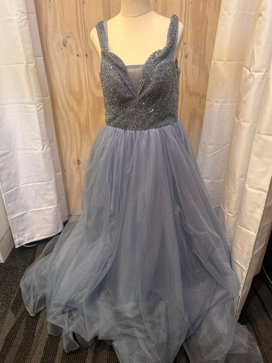Pale Blue Sparkle Ball Gown