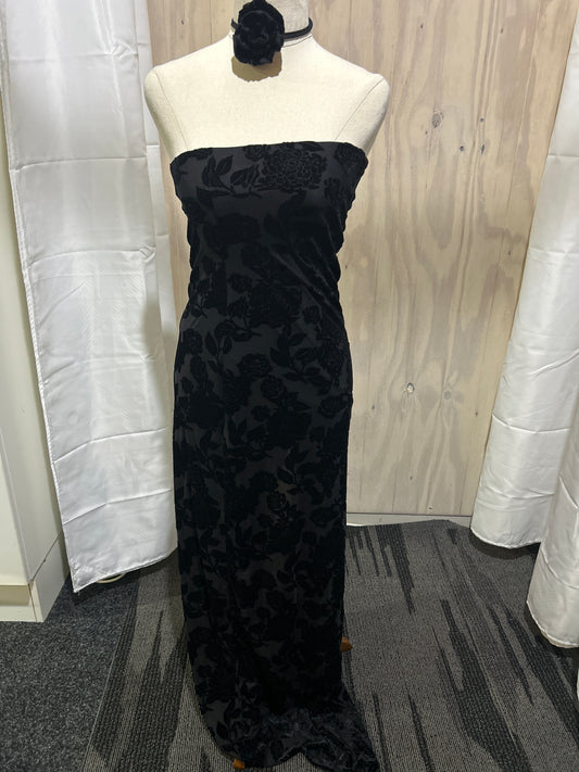 Midnight Muse Strapless Maxi Dress