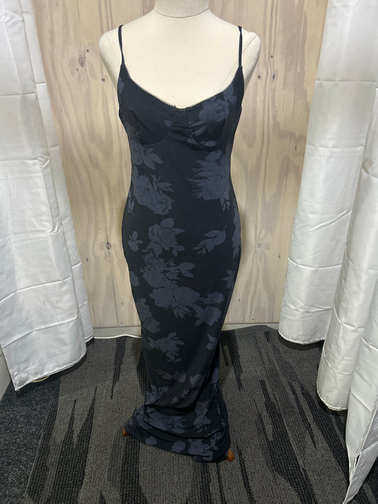 Noir Rose Mesh Midi