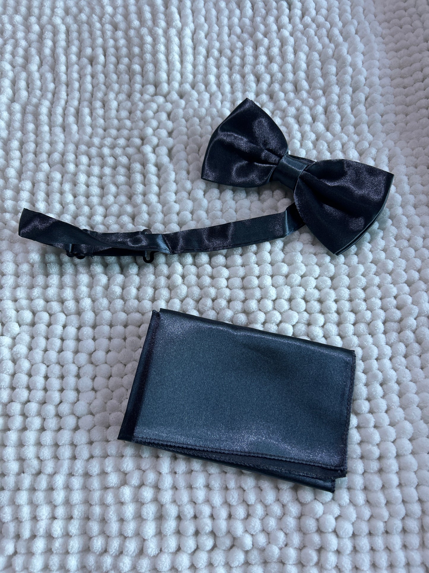 Steel / Dark Grey Bow Tie and Pocket Square